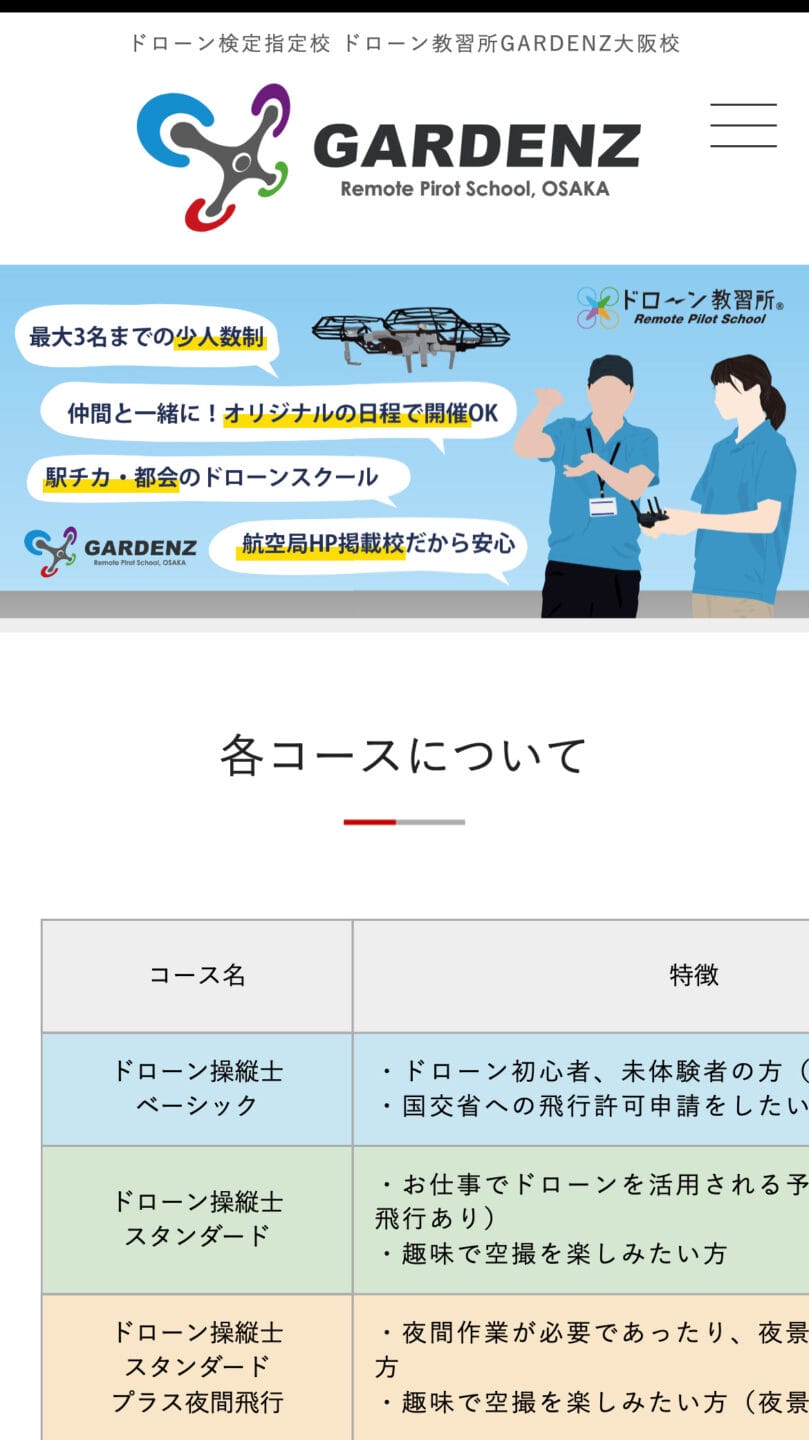 GARDENZドローンスクール